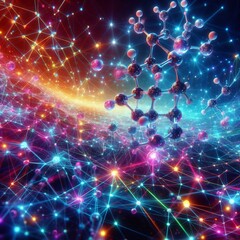 Poster - colors show molecular bonds