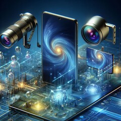Poster - High resolution cameras foldable screens and advanced AI feature