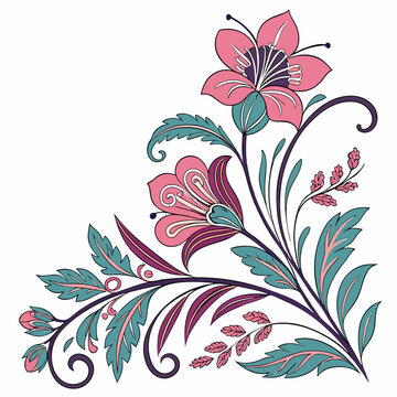 Decorative floral design 