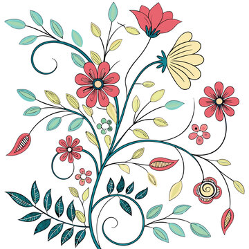 Decorative floral design 