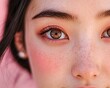 © sergio - Close-up of a person's face. AI.