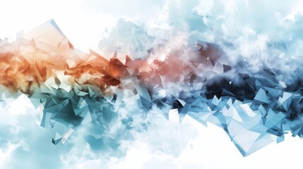 Poster - mapping geometric particle distribution of interstellar dust clouds cosmic environment digital artwo
