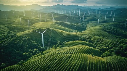 Poster - Green industry, direct air capture technology low-carbon environmental protection, science and technology, sustainable development