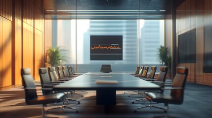 Poster - A sleek meeting room equipped with AR-enhanced tools for blockchain analytics in cross-border transactions. 4k resolution, Cinematic Scene