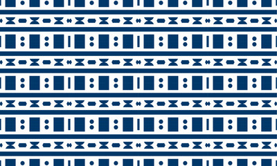 Poster - multishape blue object blue color checks, textile print design, background design, geometric ornamen