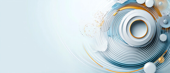 Poster - Resonance of sound waves in modern design a minimalist approach abstract environment digital art dynamic viewpoint