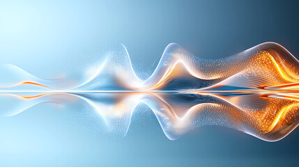 Poster - Dynamic waves of sound and resonance digital art abstract environment vibrant colors visual harmony technology and art fusion