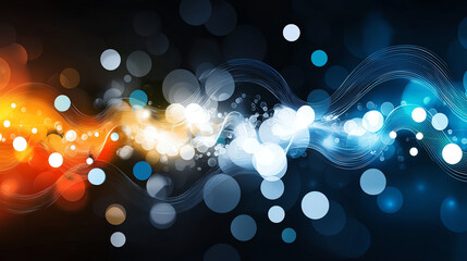 Poster - Dynamic sound waves resonating through space abstract visuals colorful environment artistic exploration creative viewpoint