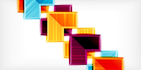 Poster - Arrow symbols created with 3d effects and line texture geometric abstract background