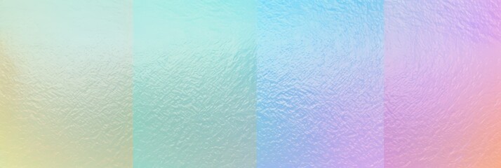Poster - Colorful Iridescent Surface Texture with Rainbow Hues and Pastel Shades for Vibrant Background Designs