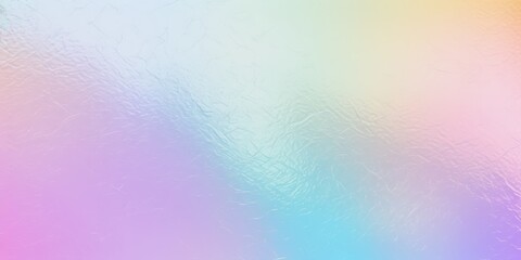 Poster - Iridescent Rainbow Hued Background with Soft Pastel Colors for Creative Design and Art Projects