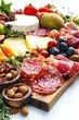 © Murda - Charcuterie board: meats, cheeses, fruits, nuts.