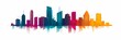© Cdric - Vibrant Urban Geometry: Minimalist Cityscape Vector