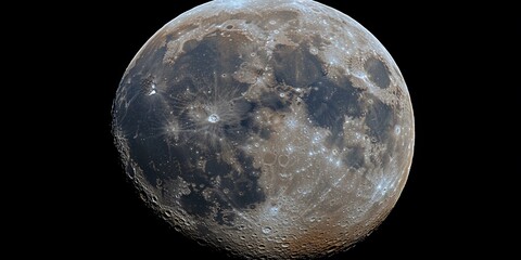 Wall Mural - moon in the night sky