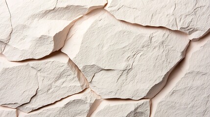 Poster - Textured White Stone Wall with Rough and Smooth Patterns, Ideal for Backgrounds, Interior Design, and Artistic Projects, Natural Elements in Urban Environments