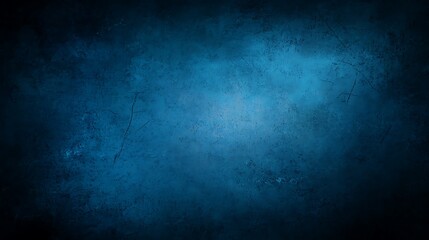 Poster - Dark Blue Abstract Background with Textured Surface, Gradients and Soft Lighting for Design Projects, Print Media, or Digital Applications