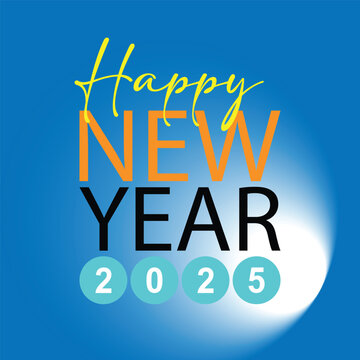 HAPPY NEW YEAR 2025 Vector Design