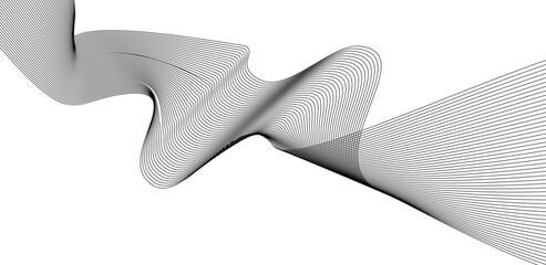 Poster - Wave line white and light gray Modern abstract background. Abstract  background for digital art.