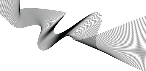 Poster - Abstract wave stripe lines texture background. Wave line Abstract white and light gray.