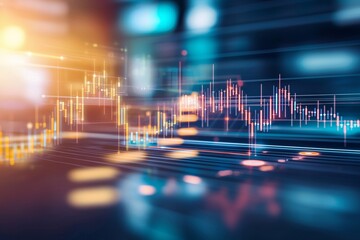 Poster - Portfolio management desk with energy reports, investor tools, and charts highlighting dividend performance, editorial tone