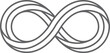 © MicroOne - Infinity loop emblem. Limitless cycle line logo