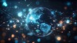 © khamz - Global Network Connection with Bokeh Effect
