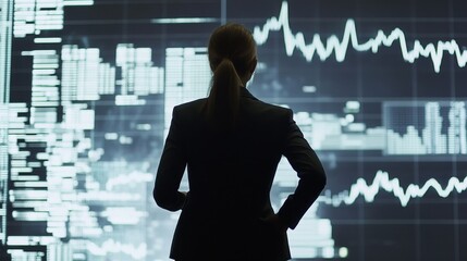 Poster - Data analysis strategy meeting corporate office professional environment high-tech business focused innovation insights