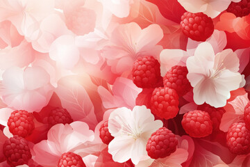 Canvas Print - Raspberry Background