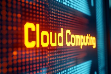 Wall Mural - Cloud Computing Display - Futuristic Technology