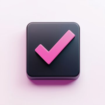3d check wrong icon isolated on white background. negative check list button choice for false, correct, tick, problem, fail on application. emergency icon vector with shadow 3D rendering illustration 