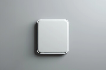Fototapete - Application Realistic Icon Blank Template Mockup White