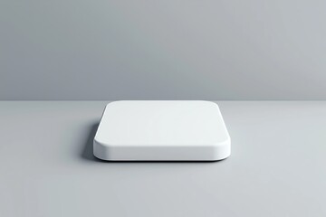 Fototapete - Application Realistic Icon Blank Template Mockup White