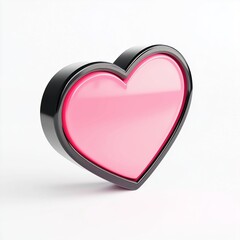 Fototapete - Follower symbol or icon on white background. 3d rendering. Social media concept. 