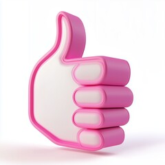 Fototapete - Like or correct symbol icon isolated white background, checkmark button, mobile app icon. 3d render illustration