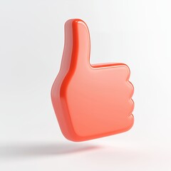 Fototapete - Like or correct symbol icon isolated white background, checkmark button, mobile app icon. 3d render illustration