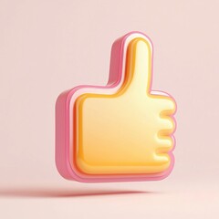 Fototapete - Like or correct symbol icon isolated white background, checkmark button, mobile app icon. 3d render illustration