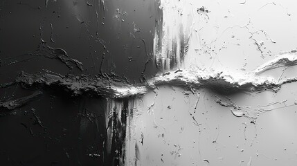 Wall Mural - The monochrome gradient background transitions from black to white, perfect for a minimalist and modern aesthetic.