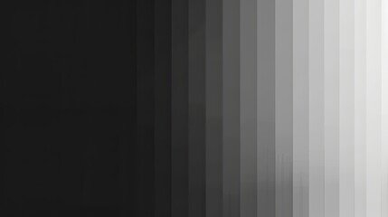 Wall Mural - The monochrome gradient background transitions from black to white, perfect for a minimalist and modern aesthetic.