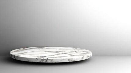 Poster - Elegant marble display stand modern interior product showcase minimalist design aesthetic appeal