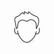 © Nijat - fringe men hair style icon sign vector