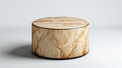 Poster - Elegant marble coffee table modern living room product showcase minimalist design interior