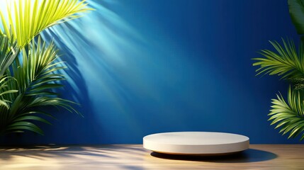 Aufkleber - Tropical greenery display modern interior conceptual rendering vibrant atmosphere