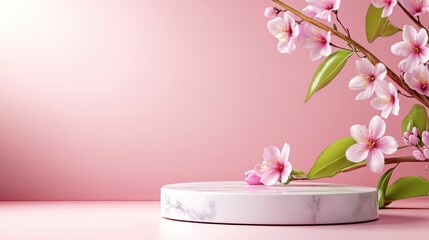 Poster - Floral arrangement display studio setting product photography minimalist environment aesthetic concept