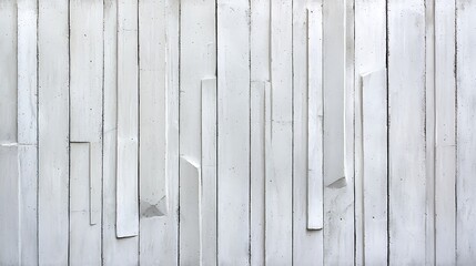 Poster - Textured White Wall with Geometric Patterns in Modern Design, Featuring Vertical and Horizontal Lines, Sharp Edges, and Abstract Forms for Architectural and Interior Use