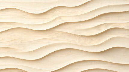 Poster - Abstract White Wood Wave Pattern on Smooth Surface Creating a Serene and Calming Aesthetic Ideal for Interior Design and Modern Decor Spaces