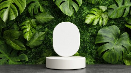 Poster - Modern minimalist display indoor plant setting product showcase calm environment natural viewpoint
