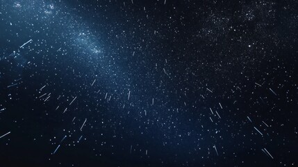 Poster - A starry night sky with a bright blue background