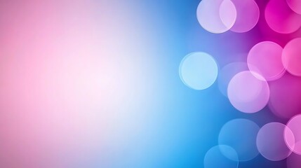 Poster - Soft Bokeh Background with Gradients of Pink and Blue Colors Ideal for Creative Projects, Website Designs, and Artistic Presentations