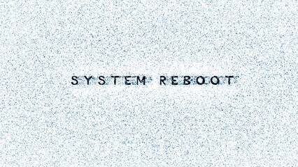 system reboot text background wallpaper