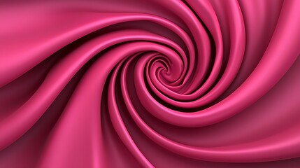 Poster - Elegant Swirling Pink Satin Fabric Texture with Smooth Surface and Depth Creating a Captivating Visual Effect Perfect for Design and Background Use